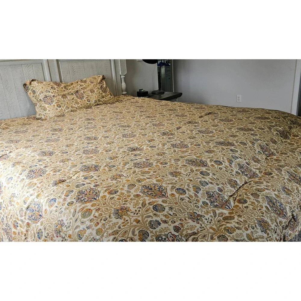 VTG RARE King Lauren Ralph Lauren Floral Marrakesh 3 piece Comforter Set